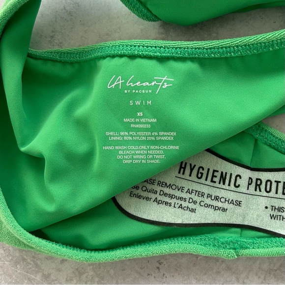 LA Hearts by PacSun Green Riviera Terry One Piece Swimsuit, XS NWT - Picture 7 of 7